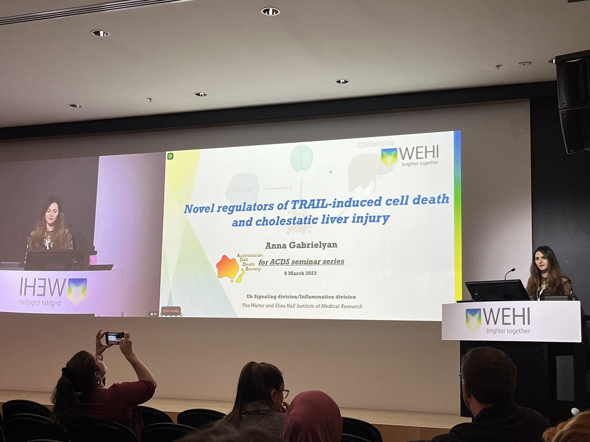 Feltham Lab (@felthamlab) on Twitter photo Well done Anna Gabrielyan for a fantastic talk for <a href="/AusCellDeathSoc/">Australasian Cell Death Society</a> <a href="/WEHI_research/">WEHI (Walter and Eliza Hall Institute)</a> today. Great story and really interesting data 🤓😎 Well done Anna Gabrielyan for a fantastic talk for <a href="/AusCellDeathSoc/">Australasian Cell Death Society</a> <a href="/WEHI_research/">WEHI (Walter and Eliza Hall Institute)</a> today. Great story and really interesting data 🤓😎