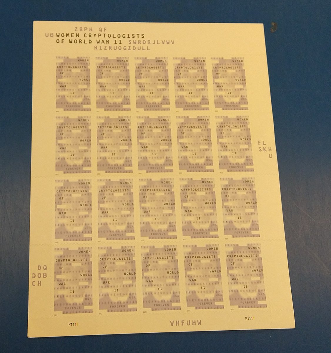itsbeejuice's tweet photo. YESSSS I FINALLY GOT THEM  #womeninstem #womencryptographers #usstamps https://t.co/37ds0N6C87
