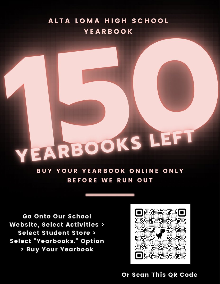 Buy your yearbook online before we sell out!
