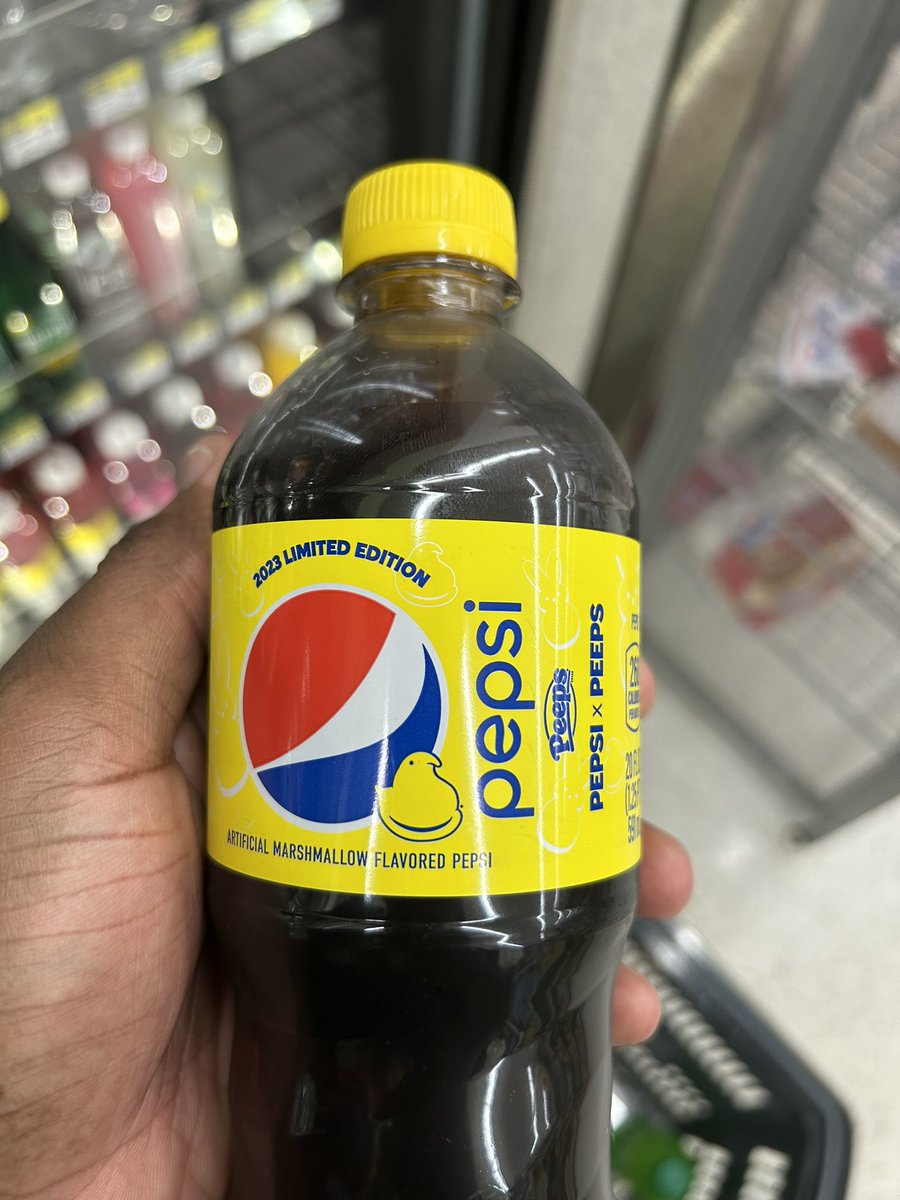 Not one soul on the planet asked for this Pepsi. Who is running your think tank? I almost threw this the trash on impulse because I saw Peeps on it. 🤢#Pepsi #Peeps