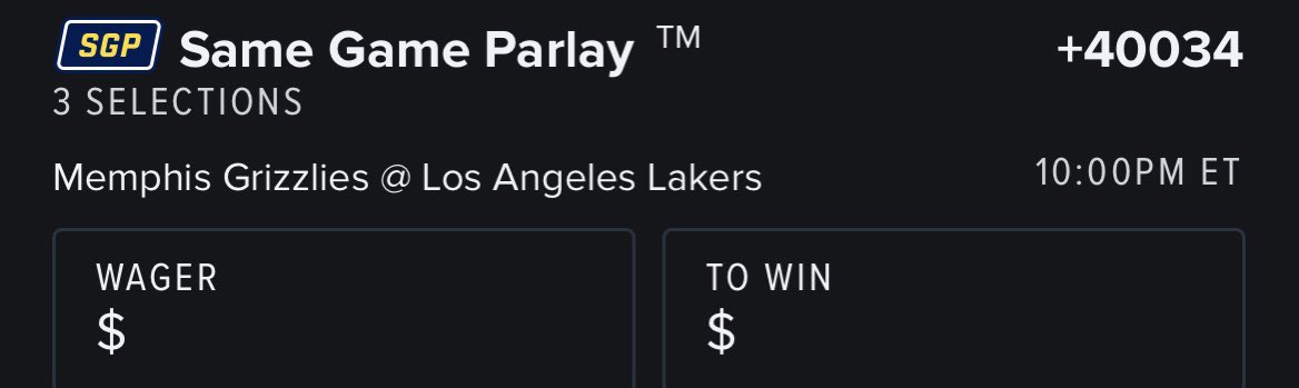 Got a banger here ! #gamblingtwitter 
If u missed the earlier Broken odds i just found one in the late game!! 
40k on FD 👀
25k higher than DK 
3 legs❗️
Retweet and DM and I’ll send this one out to 20 of you 🤝🚀