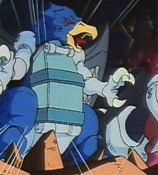 DailyTFormers's tweet image. When you see a Fire Boom Attack from the sky, you know it's best to transform out of range. BlackZarak one of him and his Sparkdash kind to aid him in battle. Superior firepower in numbers! Today's #Transformers of the day is the #Masterforce Sizzle drone!