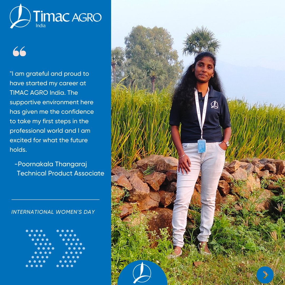 Timacagroindia's tweet photo. On #WomensDay2023 , we recognize the amazing women who contribute to TIMAC AGRO India's success. Their talents, skills, and dedication inspire us all to strive for greatness. We salute all the strong and inspiring women who break barriers and achieve great things. #timacagroindia https://t.co/o1fOdP7s21