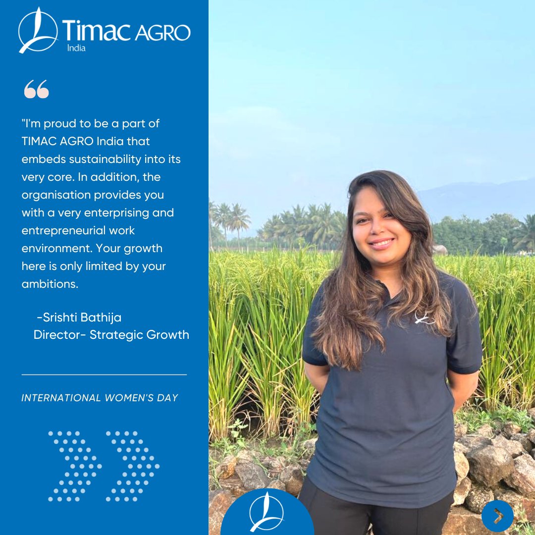 On #WomensDay2023 , we recognize the amazing women who contribute to TIMAC AGRO India's success. Their talents, skills, and dedication inspire us all to strive for greatness. We salute all the strong and inspiring women who break barriers and achieve great things. #timacagroindia