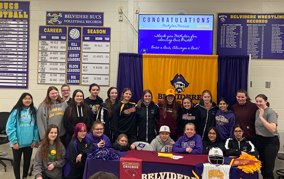 Sign ‘em up!
📑🖋
Another Buc going to the next level!
Congrats McKyler Morris as you chose the next stop on your journey!
<a href="/CUChicagoSports/">CUC Athletics</a> 
Go Bucs!
🟣🟡🏴‍☠️🥎
#BUCPride
#BleedPurpleLiveGold