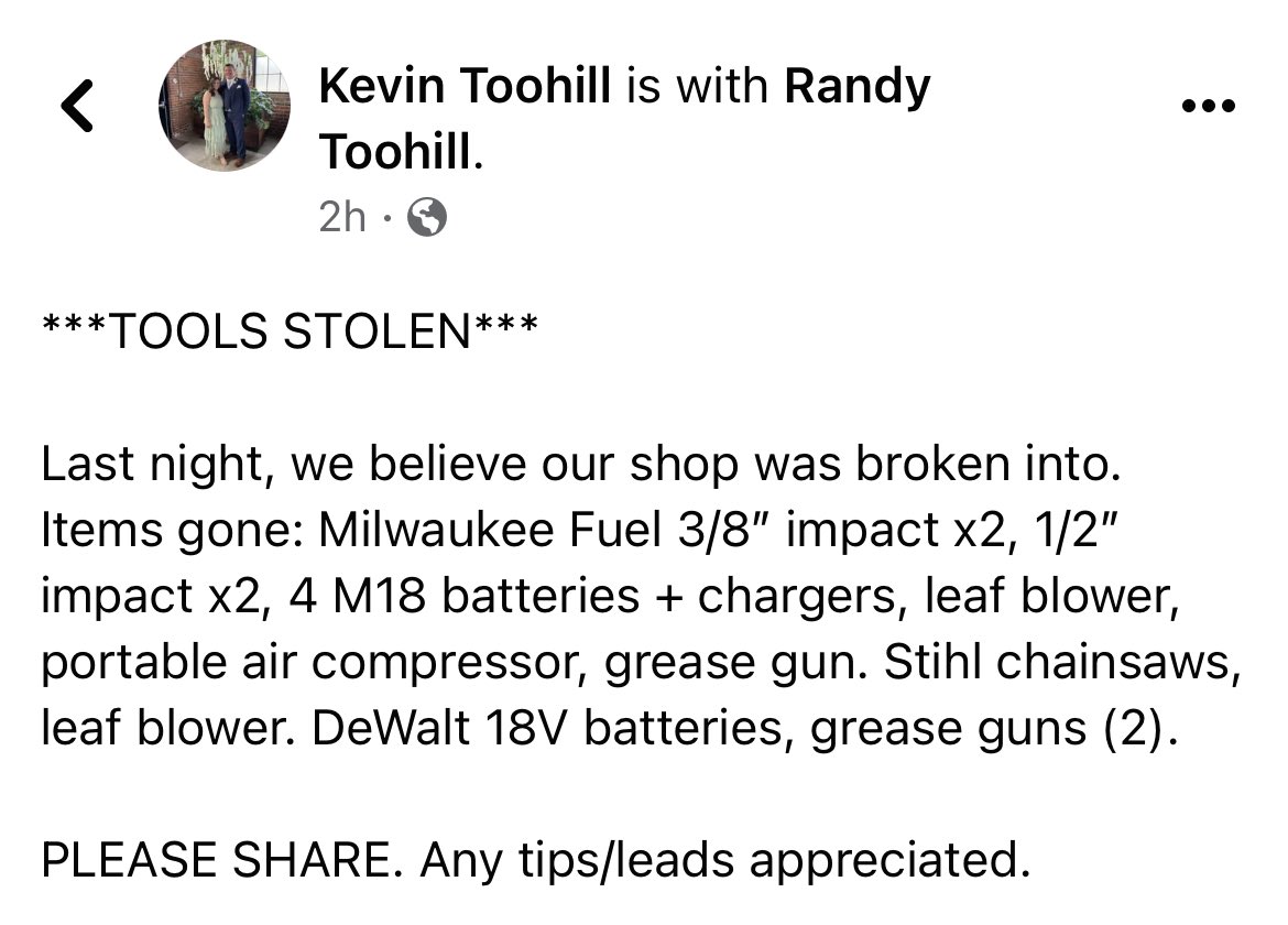 Kevin Toohill tweet media