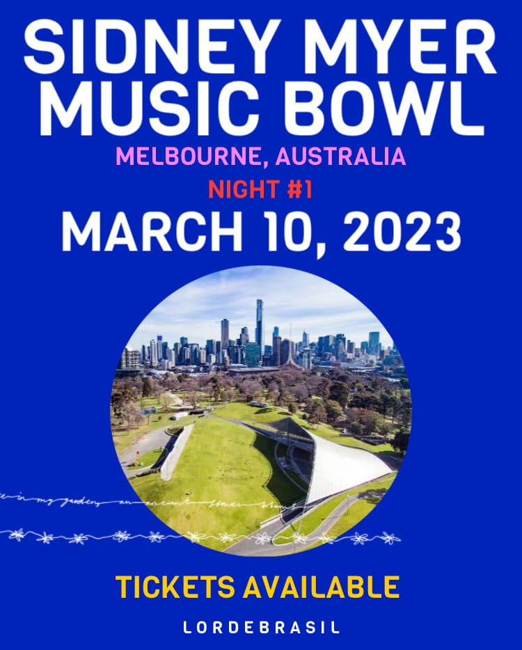 LordeBrasil's tweet photo. Melbourne, it is your time to dance!!! ☀️
O sexagésimo sexto show da turnê acontece hoje em Melbourne (AUS). #solarpowerworldtour https://t.co/xTv55kPrpj
