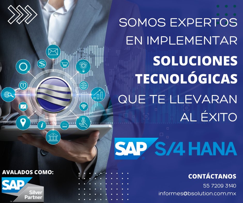 BUSINESSOL's tweet image. Funcionalidad para atender las necesidades de tu negocio.🆙🆕
#business, #solutions, #sapcertification, #saphana, #hana, #erp, #sapbusinessone, #sapmm, #saptraining, #sapabap, #sapsd, #sapfico, #S4HANA, #abap, #saperp, #sapconsultant, #sapbasis, #technology, #saps, #sapcommunity.