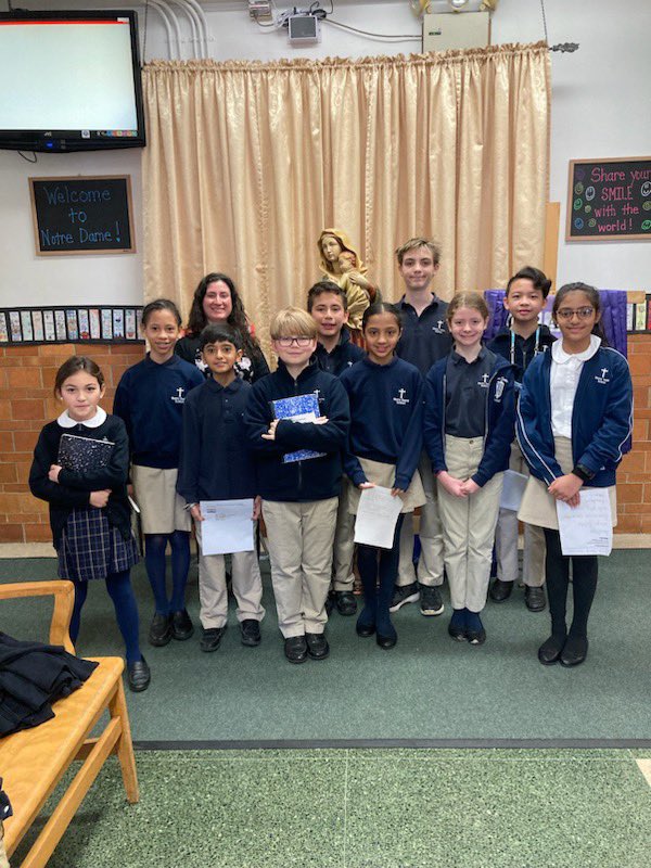 NotreDameNHP's tweet photo. Did you know this is National Language Week?  We were treated to 9 different languages spoken by some students , ranging from an ancient indigenous language from Peru to Czechoslovakian. Stay tuned for everything from Tagalog to Bulgarian to Hindi! https://t.co/SdJA9z7mUA