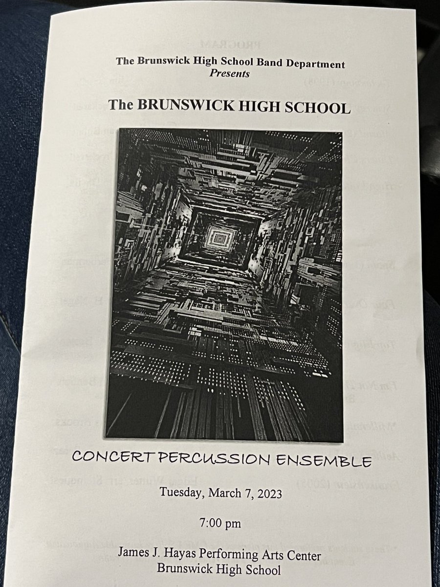 KimGoessler's tweet image. Enjoying the BHS Concert Percussion Ensemble tonight!