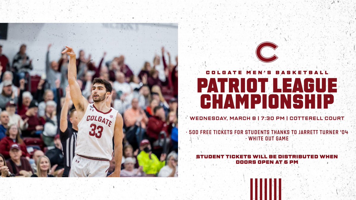 STUDENTS 🗣️

▪️Tickets distributed when doors open 
▪️White out Cotterell Court 
▪️Be loud and bring the energy! 

#GoGate | #PatriotMBB