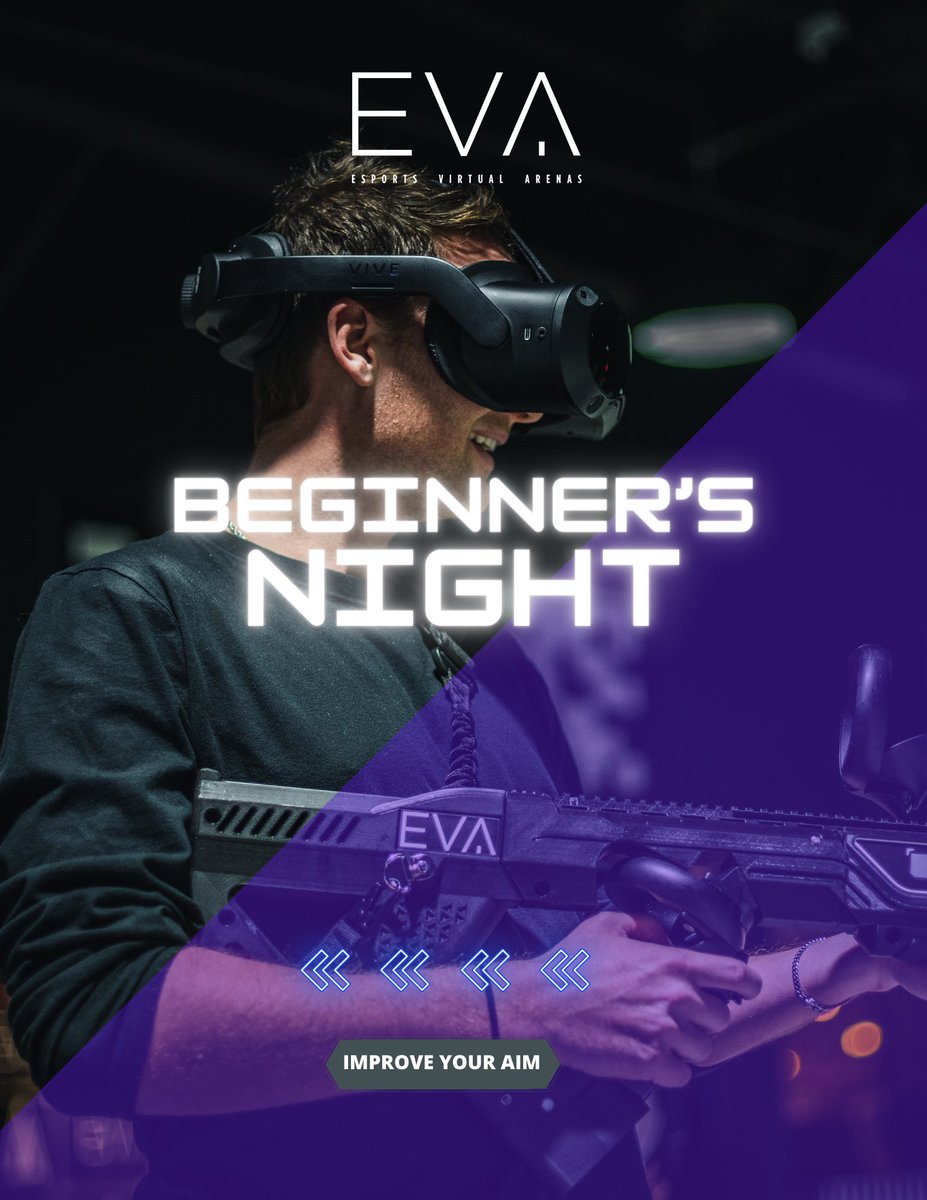 evagg_en's tweet photo. Beginner’s Night Tuesday 👾🌃
FREE GAME SESSION for new customers from 4 pm to 8 pm.
BOOK NOW AT https://t.co/myUmsDNnVY
#evastadium #evaexperience https://t.co/0Bw1churMS