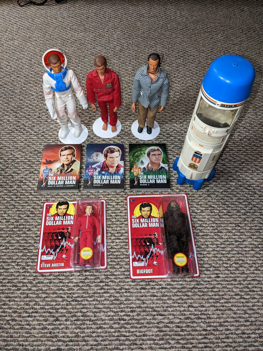 fcart73's tweet image. 50 years ago today The Six Million Dollar Man premiered.
One of my all-time favorites as a kid. 
Wish I still had my Venus Probe. 
And I need a Bionic Bigfoot. 

#thesixmilliondollarman #thebionicman #bionicbigfoot #steveaustin #leemajors