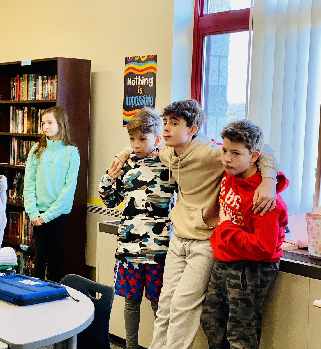 Students in Mrs. Petruso’s homeroom class had fun playing Night at the Museum during Community Conversation.