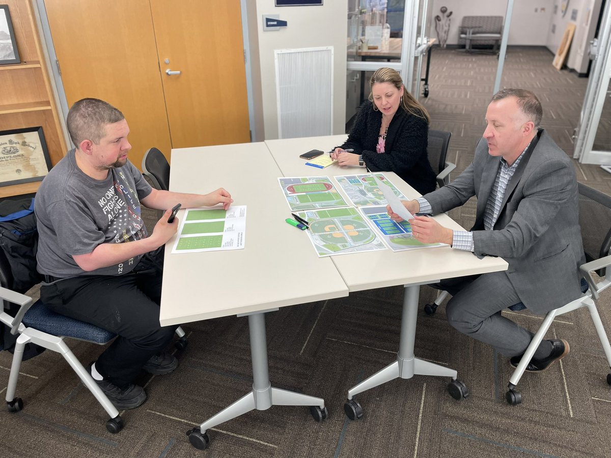 SalineSchools's tweet photo. Productive meeting tonight with @Kingscott_AE - creating a complex at Saline Area Schools that will serve so many community stakeholders! #SASCompass https://t.co/3jpvCuWfIc