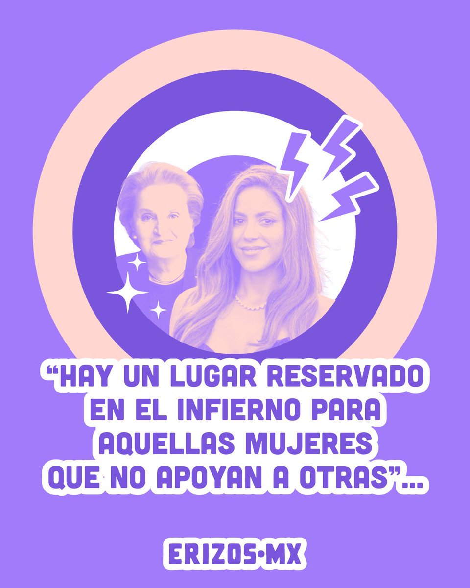 Ya lo dijo #MadeleineAlbright, ya lo dijo #Shakira 💜 

#8M #8deMarzo #DíaInternacionalDeLaMujer