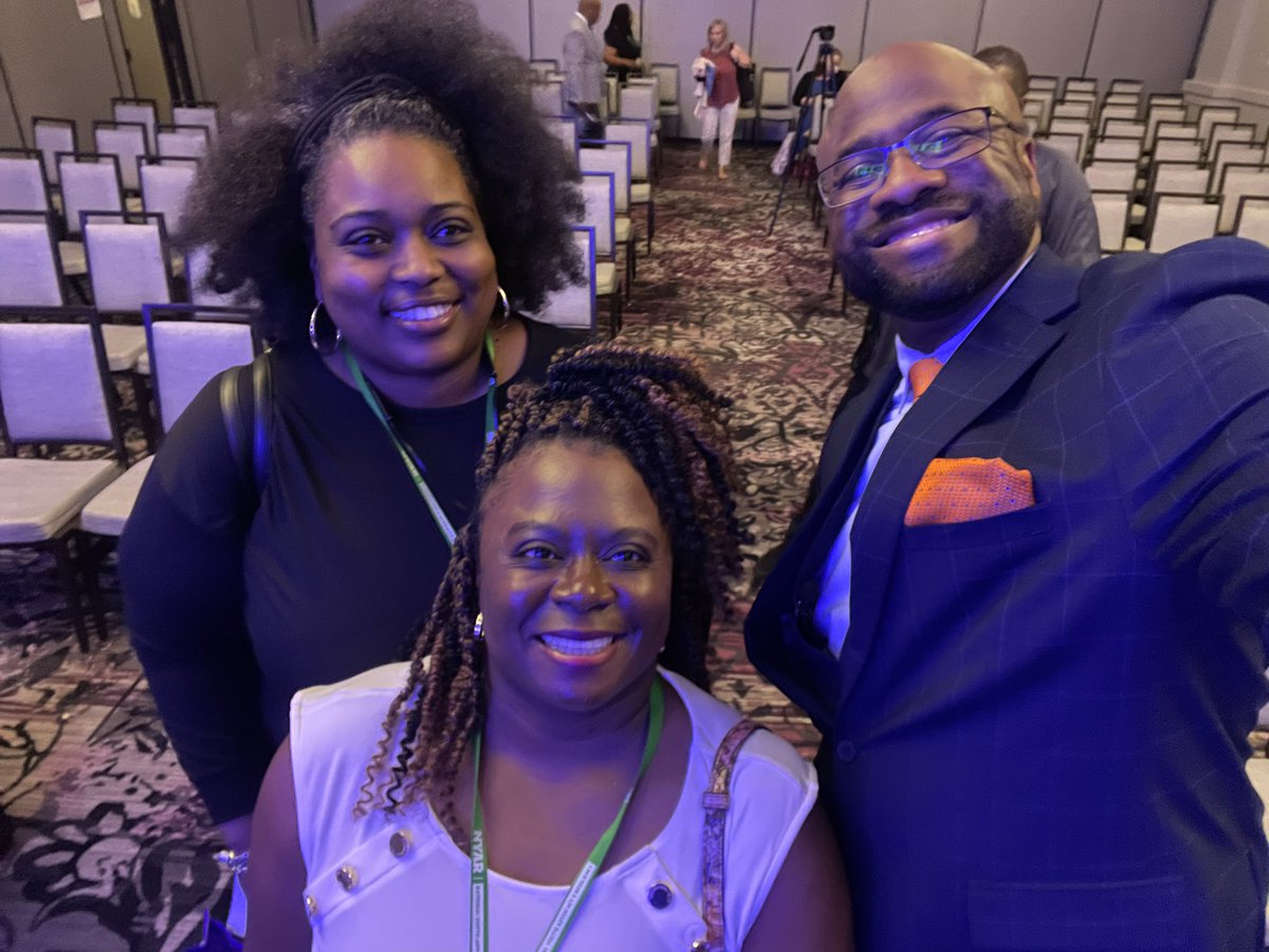 BHSproductions's tweet photo. Full day at @nyarconference reconnects, presenting, and engaging with top-notch educators, supplemental &amp; support agencies, consultants, and community partners. 

Never know who you will run into former @omavs &amp; @CityOfLincoln @lnehs standout Rodney Bradley. #NYAR23 https://t.co/Gsre3PNQ7v