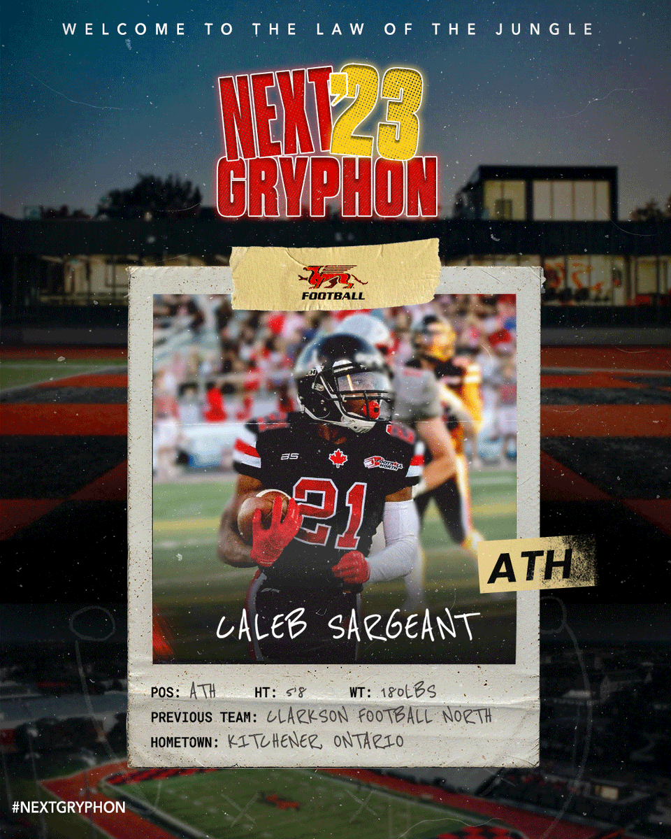 🚨 COMMIT 🚨 A highly skilled athlete who can play at multiple positions - we've locked down Caleb Sargeant as the #NextGryphon 🫡

Welcome to the Gryphon Family!