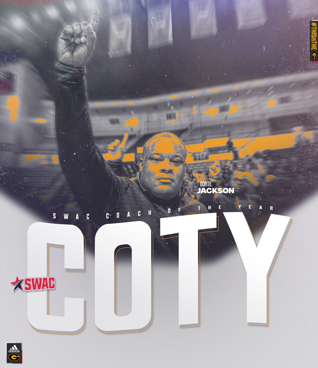 𝗕𝗶𝗴 𝗖𝗢𝗡𝗚𝗥𝗔𝗧𝗦 𝘁𝗼 <a href="/CoachTaeJack/">Donte Jackson</a> 𝗼𝗻 𝗯𝗲𝗶𝗻𝗴 𝗻𝗮𝗺𝗲𝗱 𝘁𝗵𝗲 𝟮𝟬𝟮𝟮-𝟮𝟯 <a href="/theswac/">Southwestern Athletic Conference</a> 𝗖𝗼-𝗖𝗼𝗮𝗰𝗵 𝗼𝗳 𝘁𝗵𝗲 𝗬𝗲𝗮𝗿‼️

#GramFam | #ThisIsTheG🐯🏀