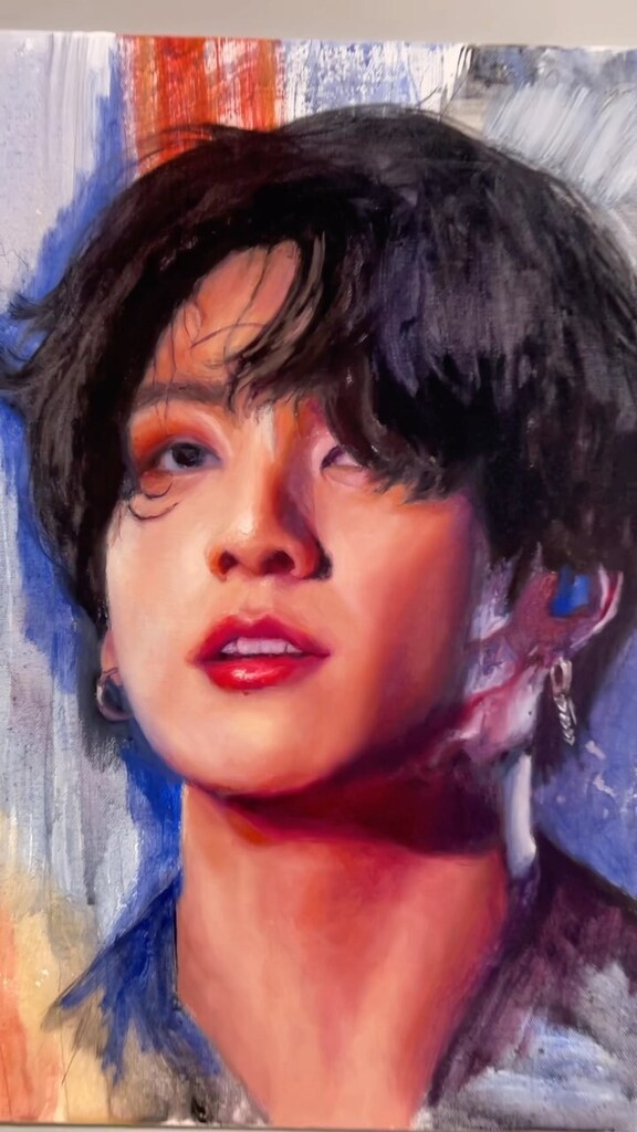 So here is a beautiful view…ehhh…that’s it! 
.
Oil painting on linen canvas panel 14x11.
.
.
#jungkook #oilpainting #btsfanart #bts #portraitpainting #painting #oilpaint #art #artist #artistsoninstagram #portraitpainter instagr.am/reel/CpgirHZLn…