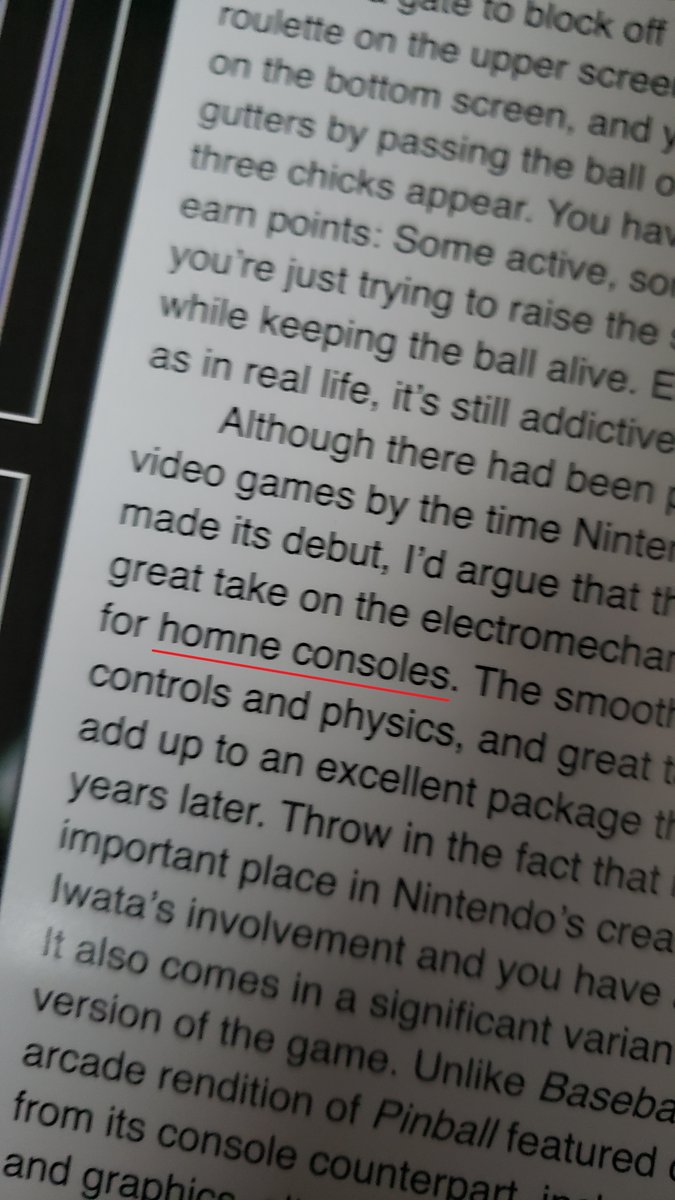 Clocknik's tweet photo. @gamespite, your NES Works 1985 &amp; '86 book is tragically rife with typos. 😰 Did no one read it or spell-check it before going to press? 😕 https://t.co/U5vJy6oXtF