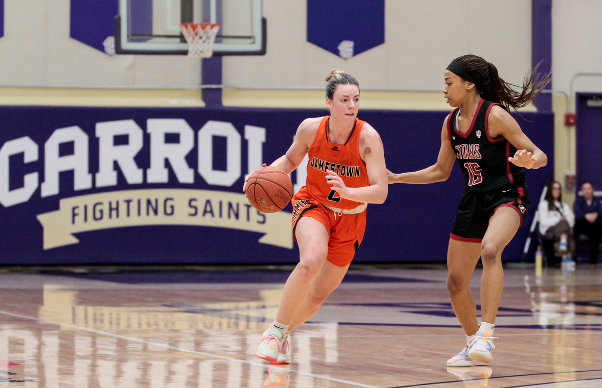 Michael Savaloja (@michaelsavaloja) on Twitter photo A little action from tonight’s <a href="/jimmie_wbb/">Jamestown Women’s Basketball</a> matchup vs. Indiana South Bend in the opening round of the NAIA national tournament at Carroll College in Helena, Mont.
Jimmies lead 62-55 with 7:30 to play! A little action from tonight’s <a href="/jimmie_wbb/">Jamestown Women’s Basketball</a> matchup vs. Indiana South Bend in the opening round of the NAIA national tournament at Carroll College in Helena, Mont.
Jimmies lead 62-55 with 7:30 to play!