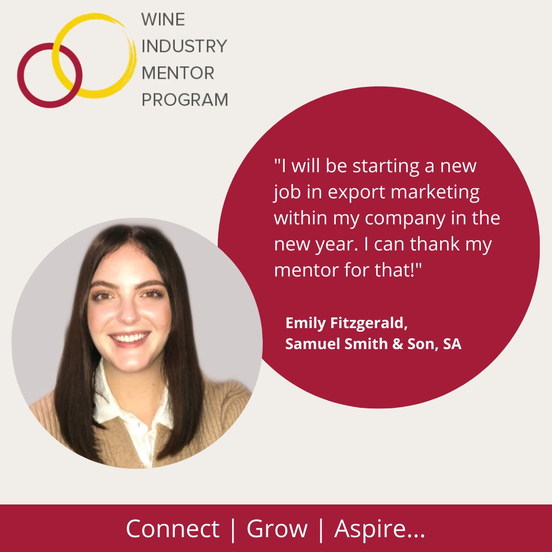 Applications have opened for the 2023 Wine Industry Mentor Program! Share the details and apply now: ow.ly/1TrS50MYT1Z

Proudly supported by industry partners; <a href="/ASVOtweet/">ASVO</a>, <a href="/UniofAdelaide/">Uni of Adelaide</a>, <a href="/WISAInc/">WISA Inc</a>,  <a href="/wine_australia/">Wine Australia</a> and WCA.

#wineindustrymentorprogram #wineeducation #wine