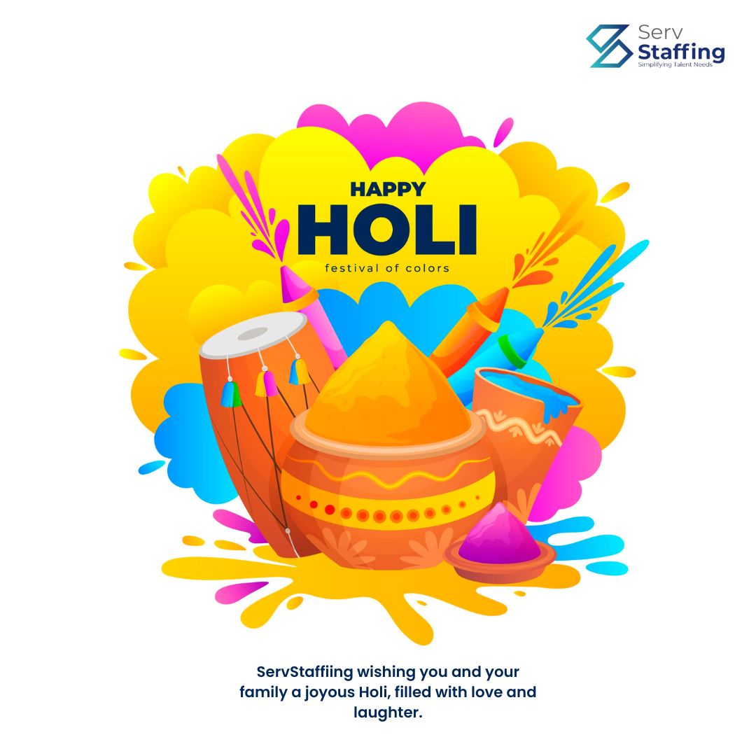 ServStaffInc's tweet photo. Wishing all a very happy #Holi. May #peace #goodness #simplicity &amp; #wisdom prevail. #ServStaffing https://t.co/hU4Vn95BuD