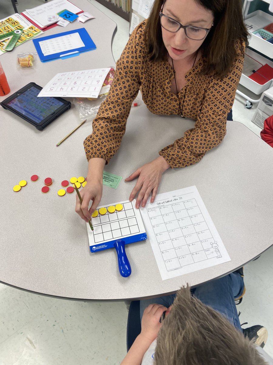 <a href="/HardinWESEagles/">Woodland Elementary</a> B Cornett uses magnetic ten frames and counters for students to build conceptual knowledge of addition and subtraction <a href="/HardinCoSchools/">Hardin County Schools - Kentucky</a> #hcsbettertogether