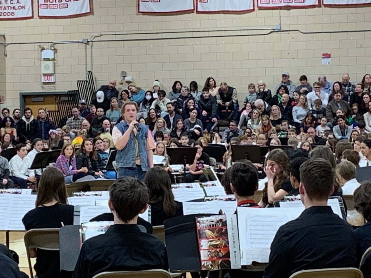 Kudos to Chris Rulli ‘23, whose heartfelt speech at tonight’s concert captured what the band experience means to so many of our students.