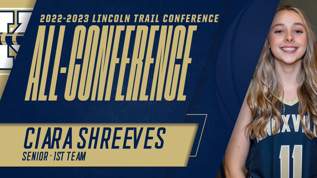 Congratulations to senior Ciara Shreeves on her selection to the 2022-2023 Lincoln Trail All-Conference Basketball 1st Team!

#GoBigBlue #BlueBulletNation