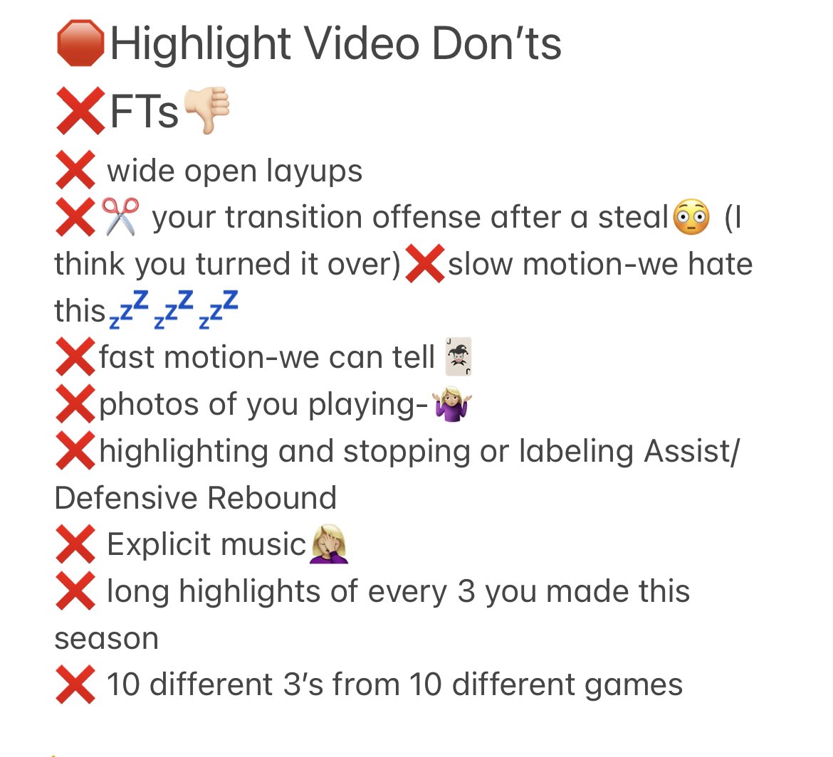 Sending out recruiting videos?