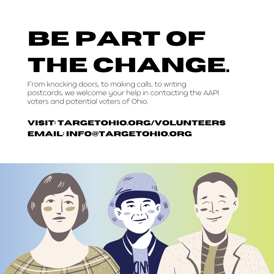 TargetOH's tweet photo. Visit https://t.co/DJFPwYEeFB to get involved and learn more!
#vote #aapi #civicengagement #voting #votingrights #asian #asianamerican #ohio #stopasianhate #aapivote https://t.co/GmAidpIQ7i