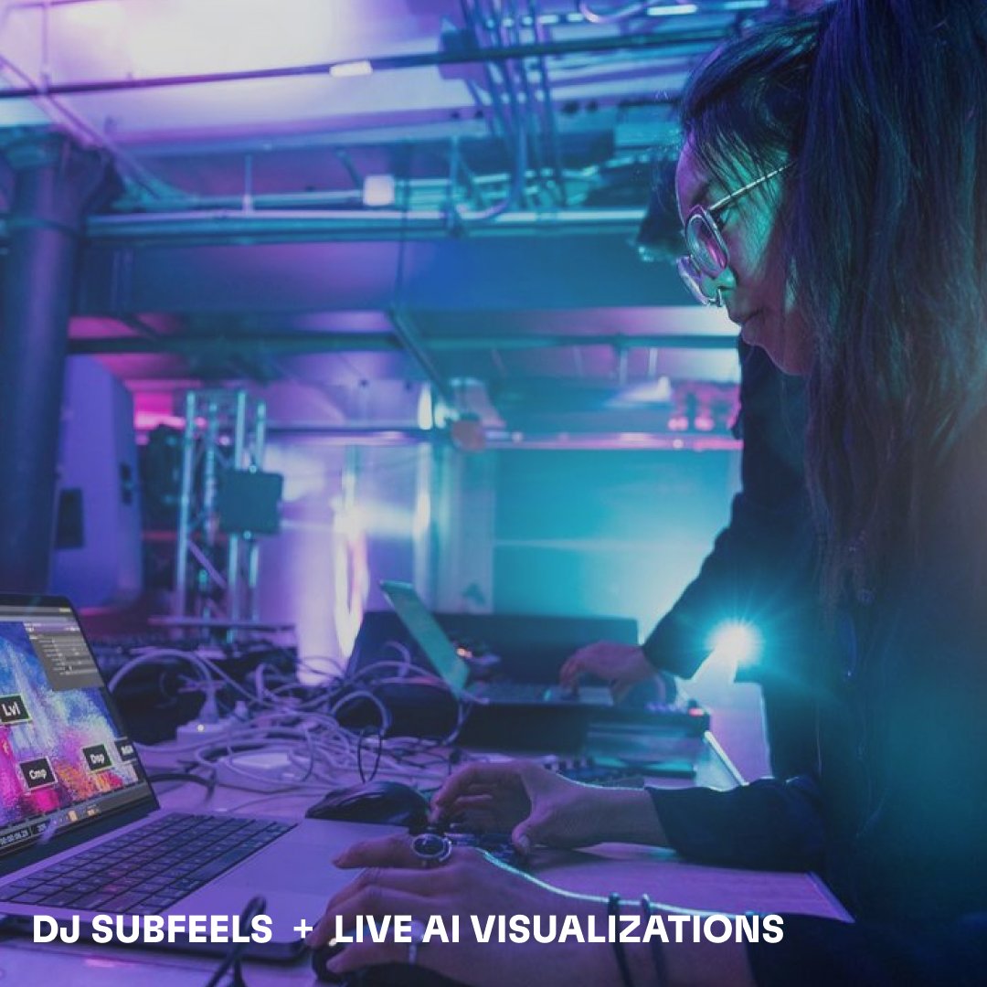 No community is complete without some fire beats 🎶❤️‍🔥🔊

#DJSubfeels will be laying down some funky tunes & live #AI visualizations at our #SXSW event Monday🪩

You ready to boogie? 💃🪩.🕺

BYOB 🥂 RSVP here👉 NX.CITY 

#cityofjoy #futureofcities #NextCityForum