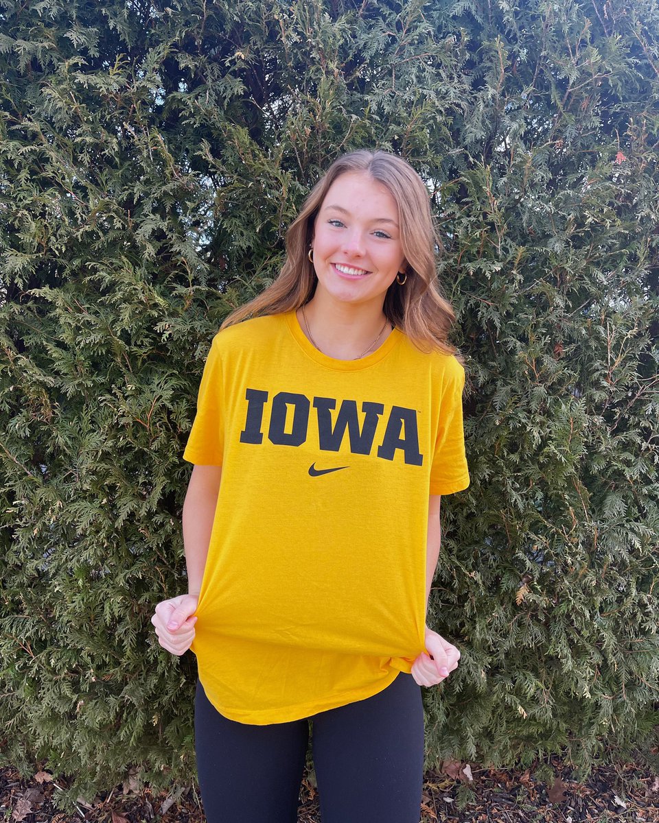 I am SO excited to announce my verbal commitment to the University of Iowa to continue my academic and athletic career. Thank you to my family, friends, coaches, teammates and everyone who supported me throughout this journey!  GO HAWKS! 🖤💛