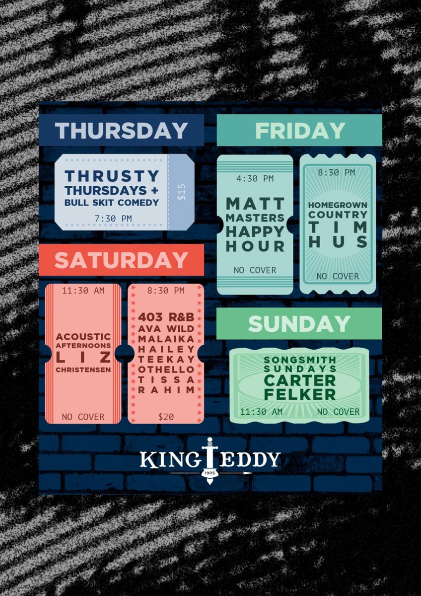 Calgary, I’m so excited to be back at the <a href="/KingEddyYYC/">The King Eddy</a>  this Saturday for Acoustic Afternoons. 11:30am, no cover!! Will I play some new songs? Yes, yes I will. ☺️✨

Hope to see ya there!! 🤍