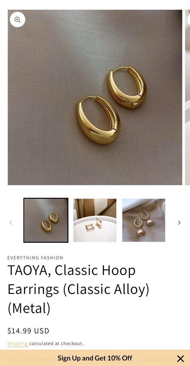 Product of the Day (3/7/23) Stay stylish and fabulous with the Classic Hoop Earrings from Taoya! @EveryFashion0 ‘Look Your Best’ #onlineshopping #shopping #fashion #style #jewelry #earrings #fabulous #classicearrings #beauty #elegant #empower ⬇️Next⬇️ everythingfashion0.myshopify.com/products/2020-…