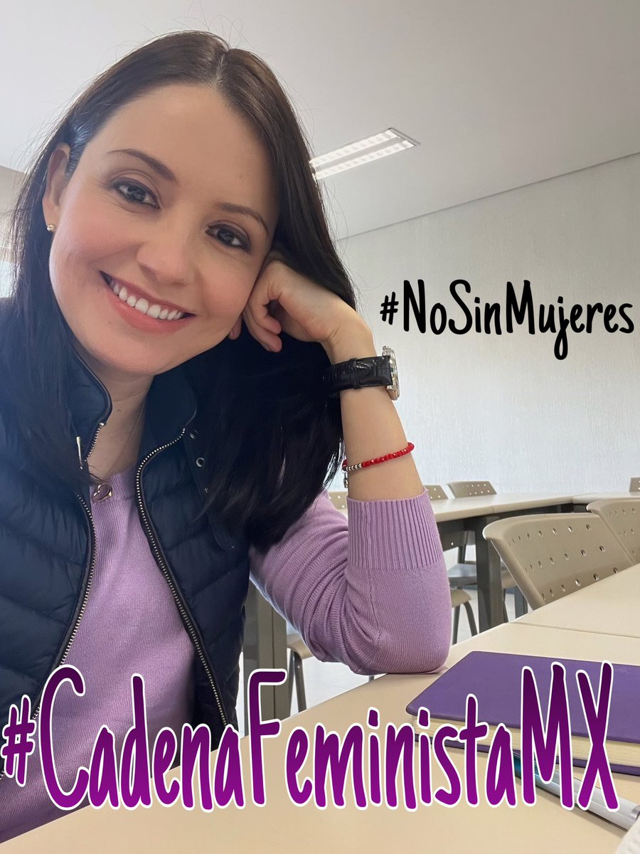 Yo me uno a la #CadenaFeministaMX por la #IgualdadSustantiva. Esta lucha es contra la #Violencia #Discriminación y #Exclusión 🙋🏻‍♀️#NoSinMujeres