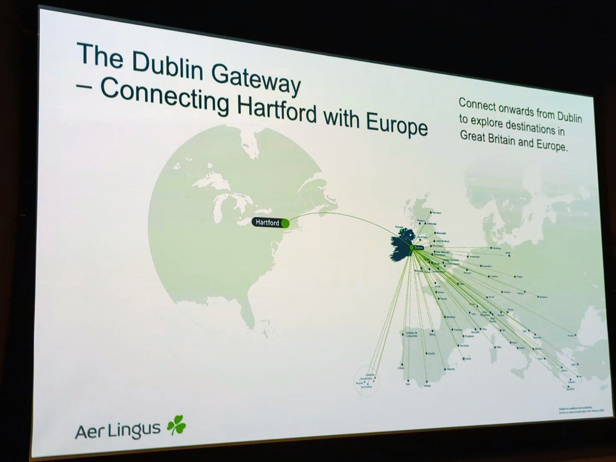 bradleydevelop's tweet image. Great event hosted this evening by @IrelandCTBiz highlighting @AerLingus service from Bradley to Dublin. This opens up business opportunities and trade for our state and region. @Bradley_Airport @Advance_CT irlct.com/category/busin…
