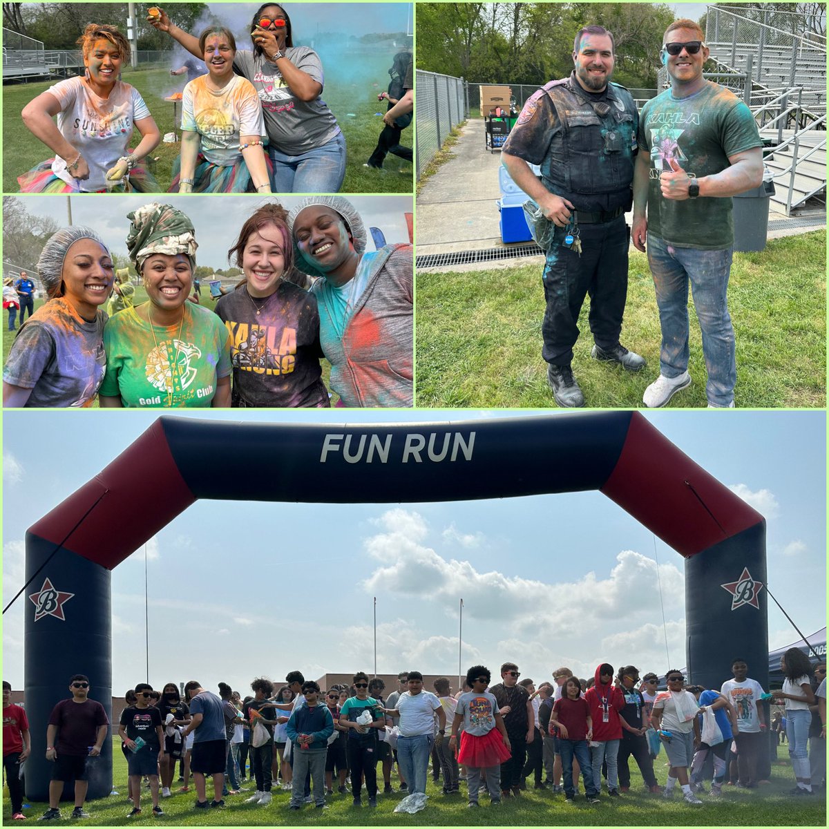joshuadan's tweet photo. Amazing day at the @kahlams color run today! We had a colorful blast! Our staff is the best and our supportive  community helped us to exceed our fundraising goal! #EveryKnightEveryDay https://t.co/wRf9GHPmTu
