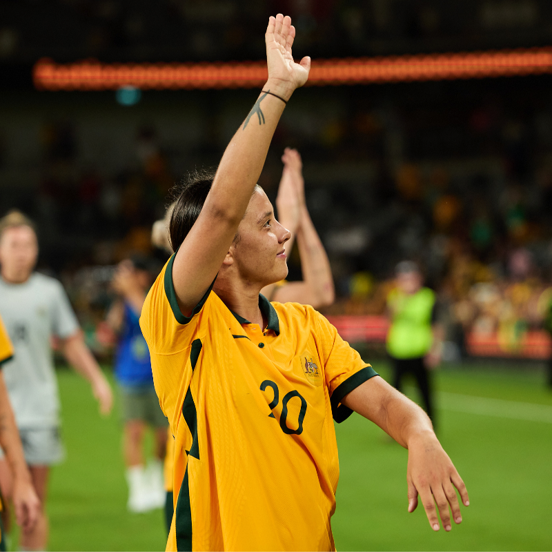 TheMatildas's tweet photo. Never in doubt 🐐

@samkerr1 has been named the Most Influential Woman in Australian Sport! 👏

#WeAreMatildas
