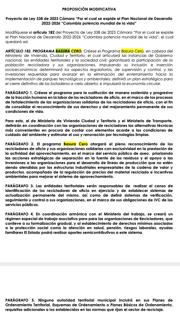 ARBBogota's tweet photo. Crecer en toneladas de reciclaje y mejorar condiciones de vida y de trabajo de los verdaderos recicladores de oficio, también pasa por el respeto a las ordenes constitucionales de amparo al mínimo vital, permanecía en el oficio y remuneración. Apoyemos cin esta proposicion https://t.co/B14NepZtUr