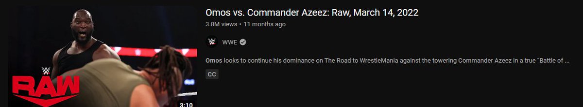 When people say they don't understand Omos vs Brock Lesnar at Wrestlemania... I think I see why they did it... Check out how many views on Youtube... Millions anndddd MILLIONNNSSS !! CRAZY