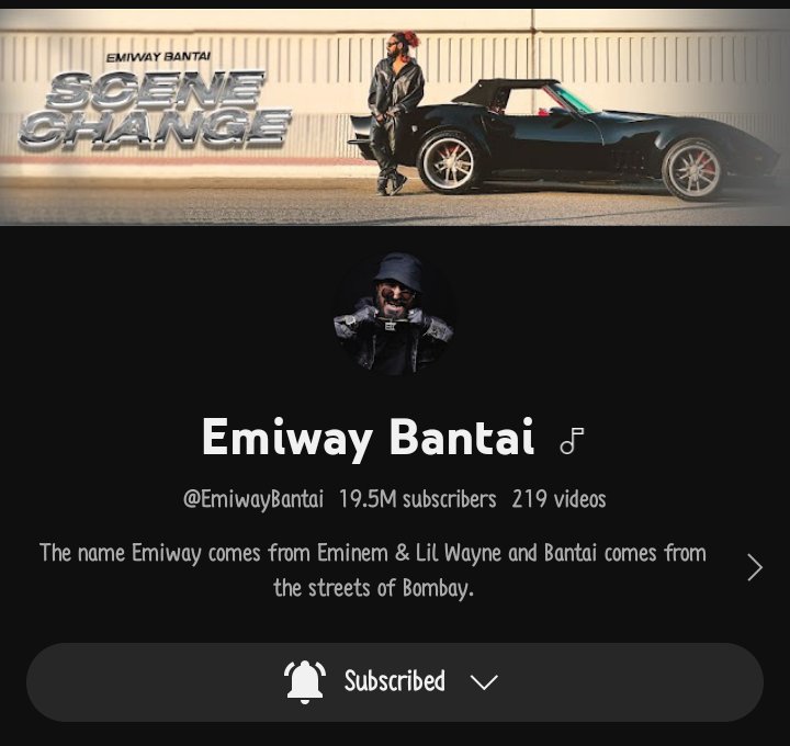 Bantai40030's tweet photo. Our King @emiwaytweets Completed 19.5M+ YouTube Subscribers Congratulations Emiway And Bantai ki public ๐ฅ๐
#EmiwayBantai #BKP #Scenechanger https://t.co/kACZY8pvfs