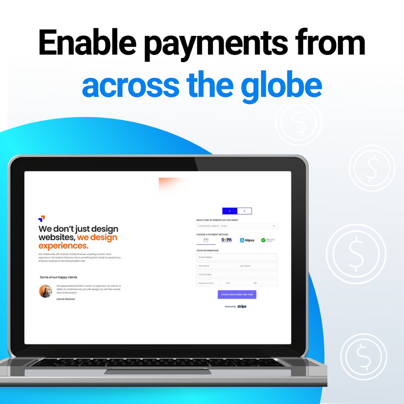getpaymentpage's tweet photo. ๐ With Payment Page, you can accept payments from across the world!
Currently, we support 135+ different currencies. ๐ช
โจ Enjoy hassle-free payments today: https://t.co/czK1wujqly
#WordPress #PaymentForm #PaymentOptions #Payments #UX #Stripe #Paypal #eCommerce #Plugin https://t.co/BAzOkAKBXg
