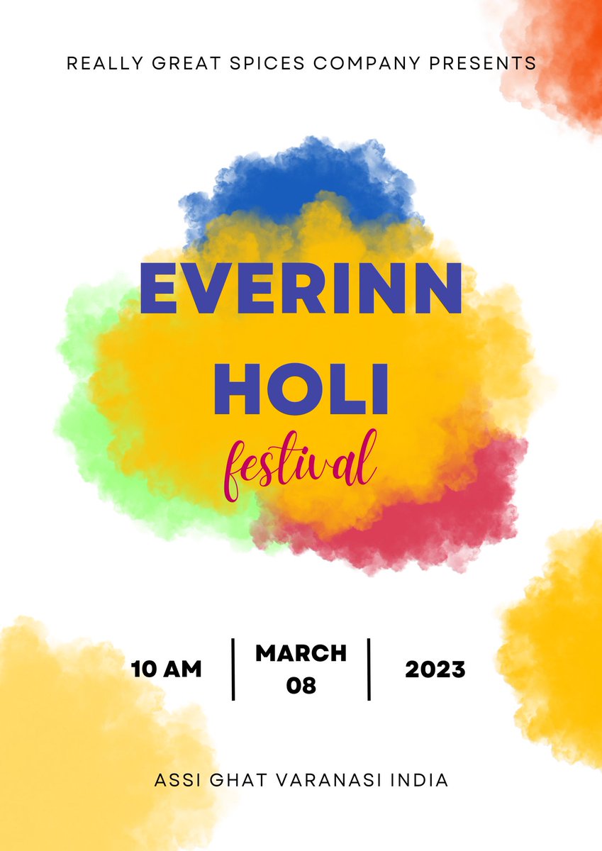 Everinnspices's tweet photo. होली के पावन पर्व की आप सभी को हार्दिक शुभकामनाएं।
#holi #everinn #spices #IndianSpices
#turmericpowder #chillipowder #masala https://t.co/XMz3uTirqE