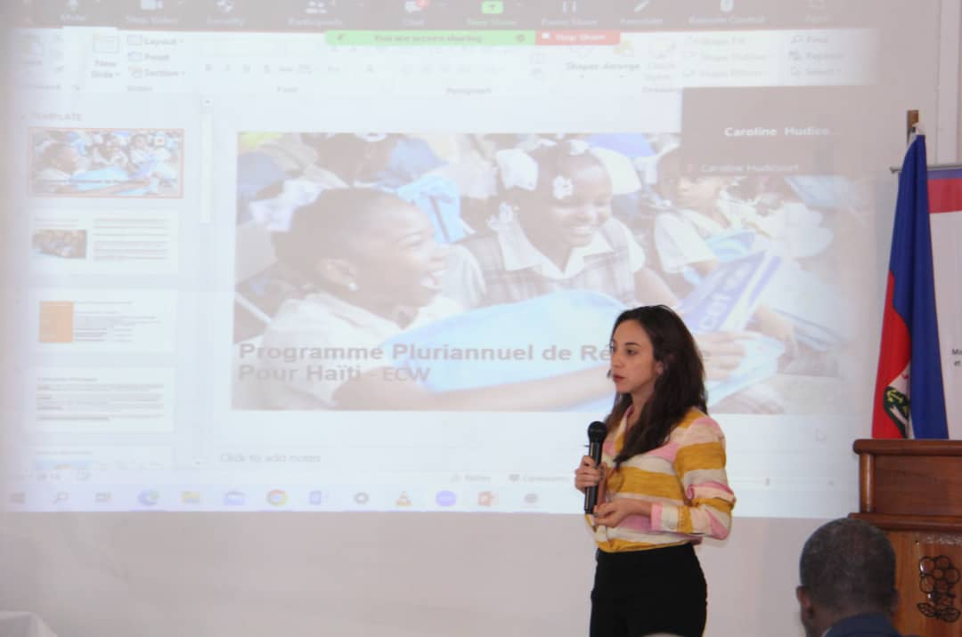 ONAPEHT's tweet photo. Lors d'une session ordinaire du #GLPE-H, le mardi 7 mars 2023, le @MENFP_Education et l'@ONAPEHT, de concert avec l'@UNICEFHaiti et le @WFP_Haiti, ont lancé officiellement le Programme Pluriannuel de Résilience (PPR), financé par le @EduCannotWait. https://t.co/TaJYOvLIfp