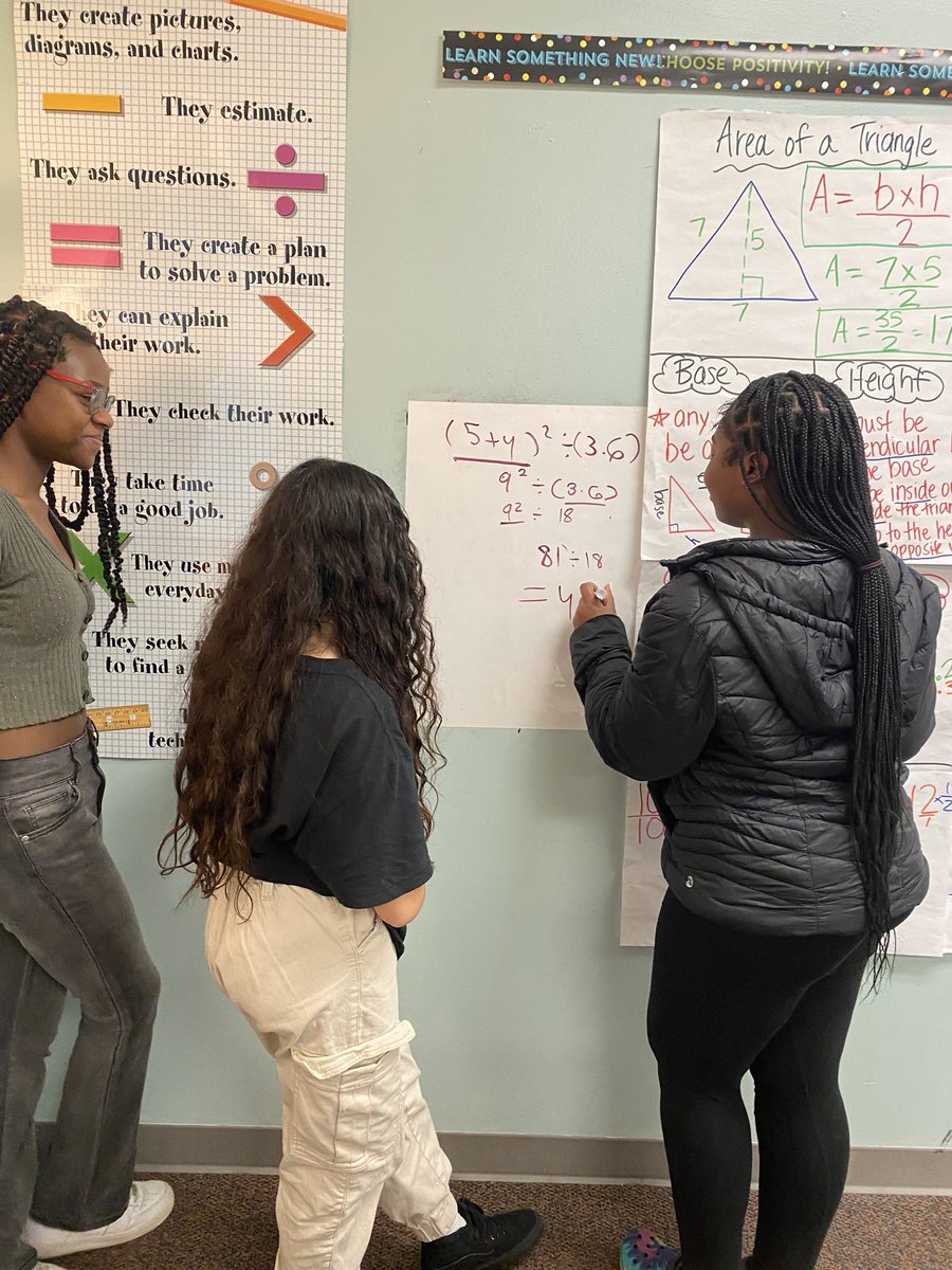 FosterMissi's tweet photo. My first period kiddos rocking equivalent expressions on the vertical whiteboards! 🤓@CCMMSRedwolves  #buildingthinkingclassoomsinmathematics https://t.co/WoLLpAWG0b