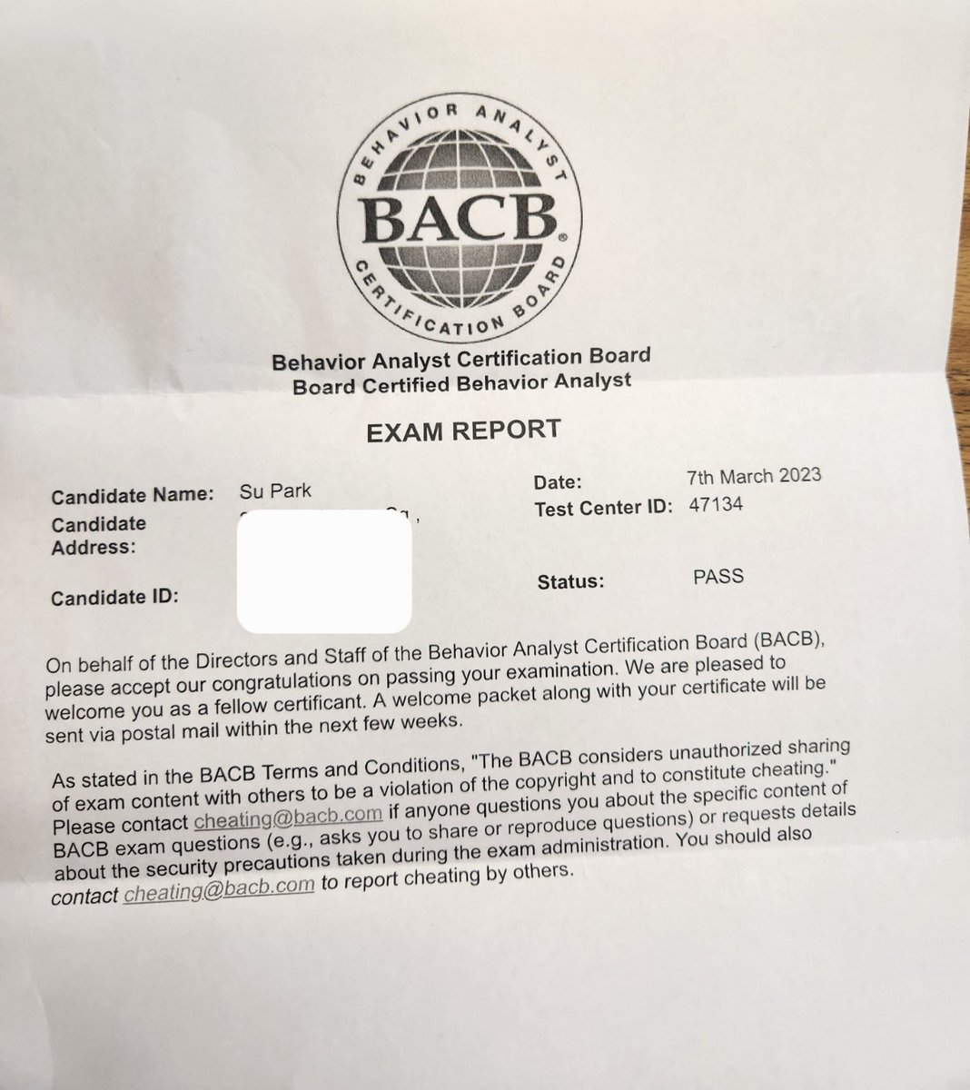 Su_Ji_Park's tweet image. What a great way to start the month :)
Officially a #boardcertifiedbehavioranalyst!