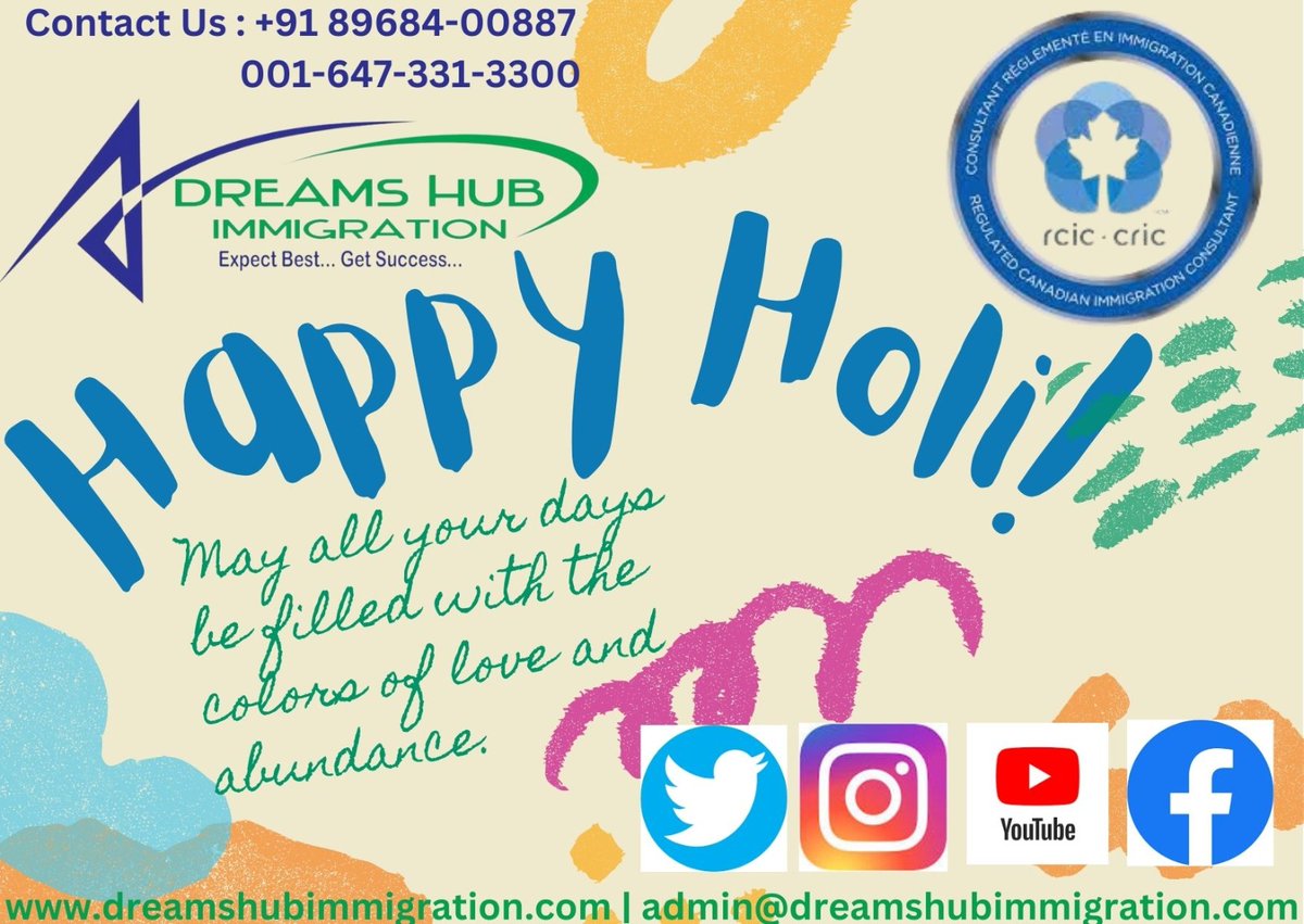 HAPPY HOLI!! @dreamshubimmigration #fatehgarhsahib #patiala #ludhiana #khanna #rajpura #saharanpur #Chandigarh #mohali #raunipind #Punjab #india #UK #Canada #workvisauk #workvisacanada #PR #students #studentvisa #visitor #IELTS #ieltspreparation #idp